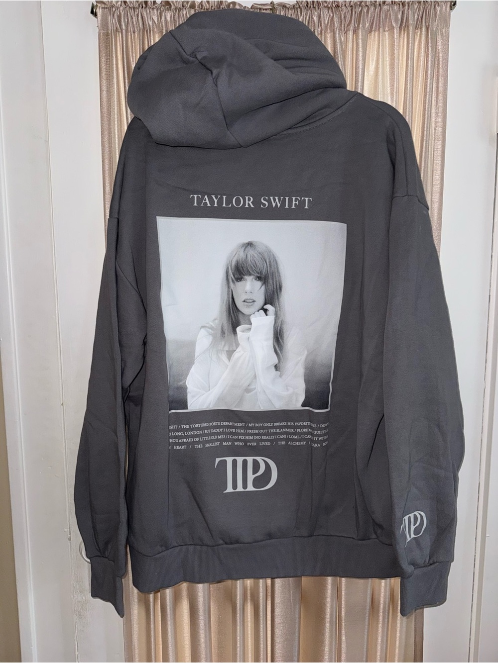 Taylor Swift The Tortured Poets Department Grey Hoodie